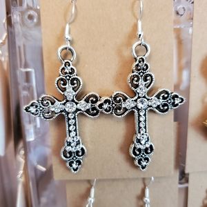 Cross earrings